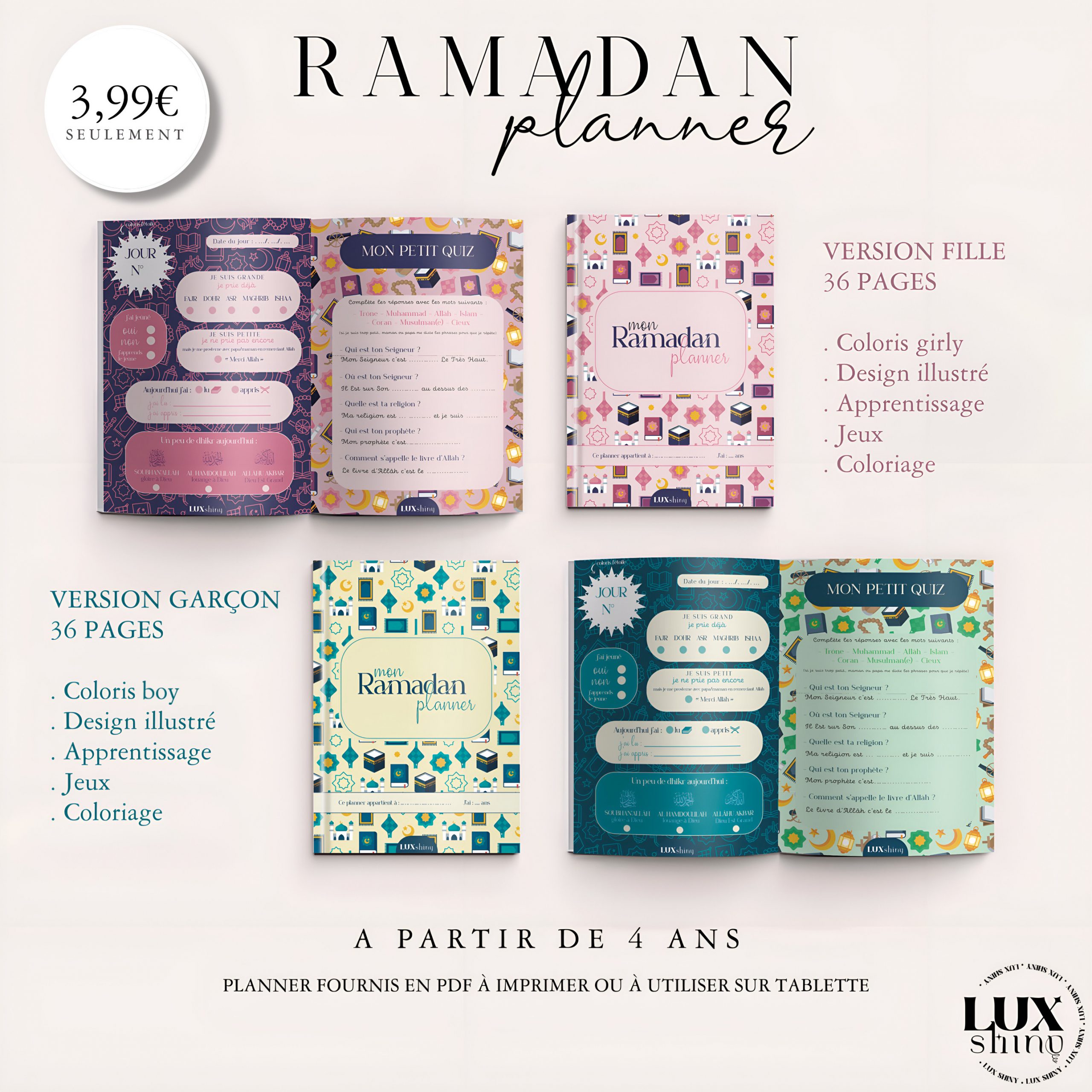 Ramadan Planner Enfants